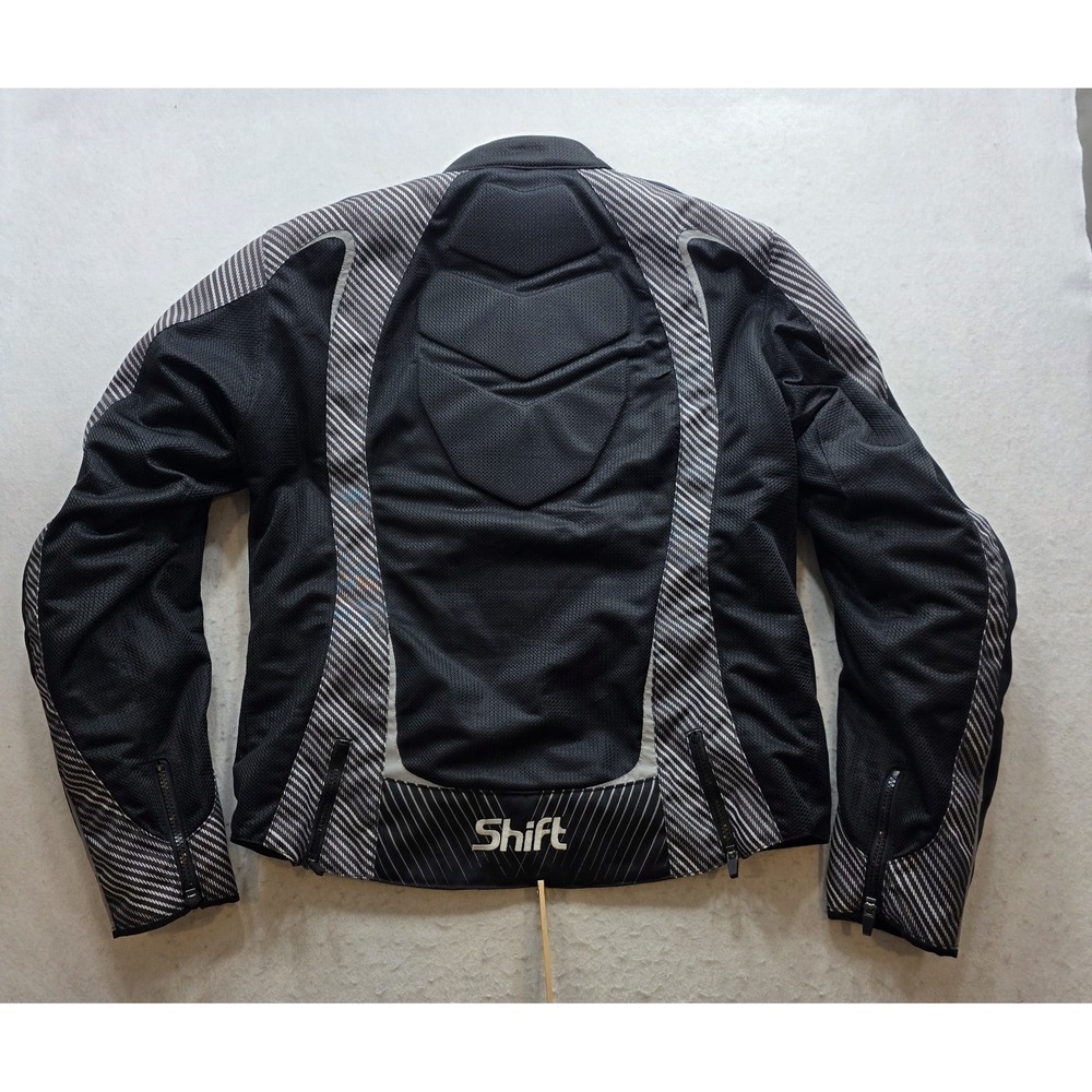 Shift Catalina 70172 Women's Black & Gray Sport Motorcycle Armored Jacket. Sz L - Picture 3 of 8